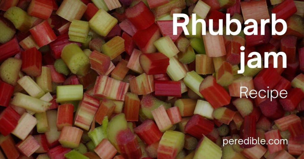 Recipe for Rhubarb Jam Simple seasonal low sugar recipe